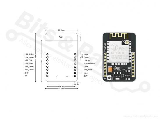 ESP32-CAM Development Board OV2640 2MP